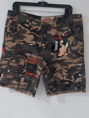 Ricchezza Men's Camouflage Cargo Shorts Size 32